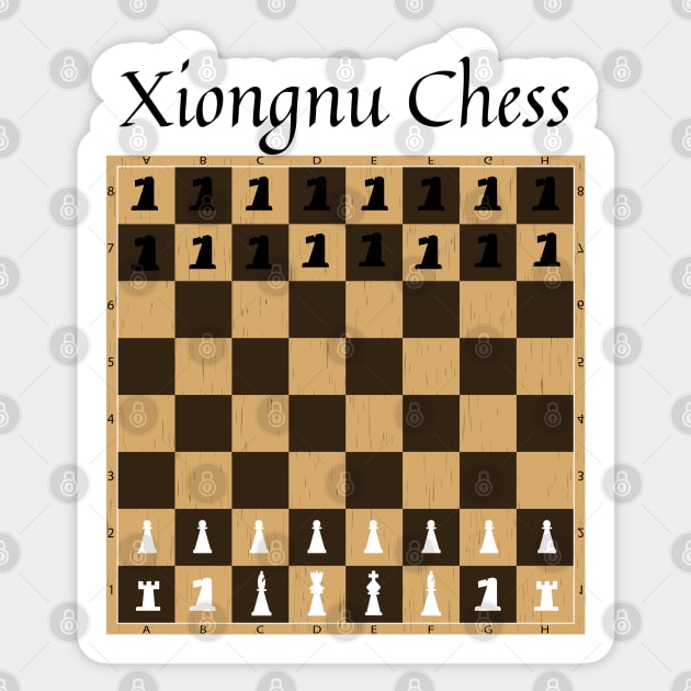 Xiongnu Chess Sticker by firstsapling@gmail.com